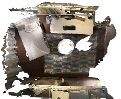 The reconstructed scene mesh.